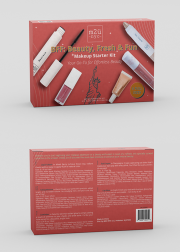 M2U NYC Makeup Starter Kit front and back